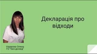 Декларація про відходи