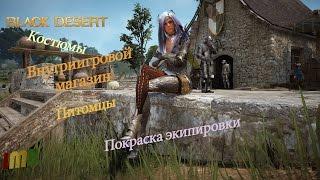 Black Desert - гайд по Шопу. Костюмы и их бонусы, покраска, броня для лошадей. Питомцы коты.