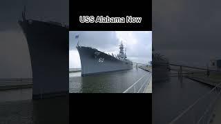 USS Alabama Then VS Now