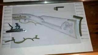 long rifle build   Lancaster county   Isaak Haines style  ordered parts from TOW