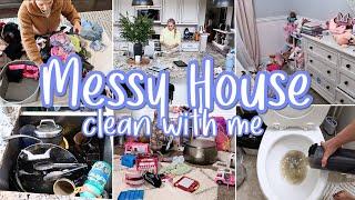 MESSY HOUSE CLEANING MOTIVATION / EXTREME CLEAN WITH ME 2024 / WINTER CLEANING MOTIVATION