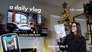 DIML: reading dead of winter, black friday haul, my go to~healthy~dessert ️ vlogmas day 3