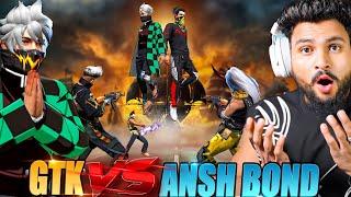 GTK X ANSH BOND  VS 3 V Badge Streamer Shocked आजा Ansh & Gtk 1 vs 6 में !! 