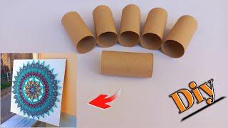 awesome idea for home decoration with toilet paper rolls! recycling ideas