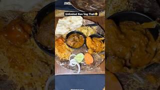 Unlimited Non Veg Thali || Delhi Street Food || Best Chicken Thali #shorts #foodvideo