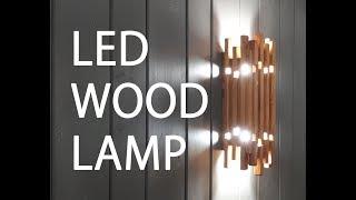 Led wood lamp