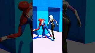 SPIDERMAN CHILD KNOCK DOOR PRANK X SPIDER WOMEN X SCARY TEACHER FUNNY ANIMATION #shorts  #viralvideo