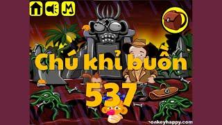 Chú Khỉ Buồn 537 - Đền Cổ Và Bánh Sinh Nhật |Monkey GO Happy 537 - Panama Bones & Lost Monkey Temple