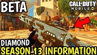 Season 13 Test Beta Server Information + Diamond Camo & Bug Fixes! Call Of Duty Mobile season 13!