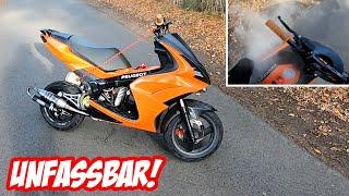 Ich FAHRE eine Peugeot JETFORCE mit 70cc AEROX Block | Motorbrand? | Hartriders