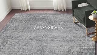 HAND KNOTTED RUG | ZEN86 SILVER