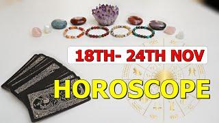 NOVEMBER WEEKLY HOROSCOPE︎ 18TH - 24TH NOVEMBER  Weekly Horoscope ︎ Aaj Ka Rashifal︎ #horoscope