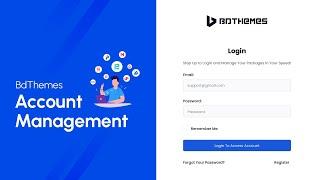 Get Familiar with BdThemes User Account Dashboard