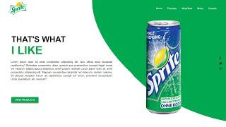 How To Make A Sprite Website Design Using | HTML & CSS