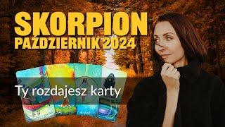 Skorpion TY ROZDAJESZ KARTY Październik 2024 tarot