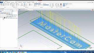 Engraving operation in mastercam 2018