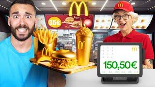 Mangio i CIBI PIÙ COSTOSI dei FAST FOOD per 24H !