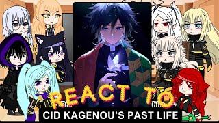 The Eminence in shadow react to cid kagenou past life as Giyuu | Demon slayer | Gacha life |