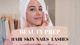 Beauty Prep With Me For Our Second Honeymoon! Hair, Nails, Lash Extensions, Fake Tan