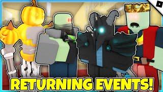 How to get FOUR NEW EVENT BADGES in Tower Defense Simulator RP - ROBLOX