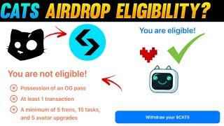 Cats Airdrop Eligibility Error ? | Withdraw Cats in Bitget Account | Cats Airdrop Update