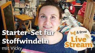 Starter-Set für Stoffwindeln & weitere Einsteigerfragen im Live Video mit Vicky aus dem Hug & Grow