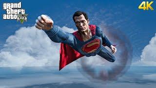 GTA 5 - Man of Steel Flight Test (New Superman Mod Flight Update)