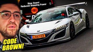 CLOSE CALL! NEW HONDA NSX in Trouble!  // Nürburgring