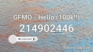 GFMO Hello Roblox ID | LITplayz radio codes