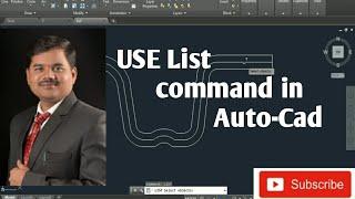 How to use list command in AUTO-CAD.