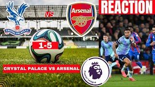 Crystal Palace vs Arsenal 1-5 Live Premier League EPL Football Match Score Highlights Gunners FC