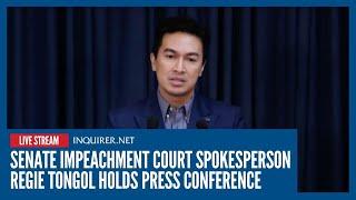 LIVE: Senate impeachment court spokesperson Regie Tongol holds press conference | June 18
