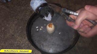 MOLTEN Aluminum V.S. EGGS. Расплавленный алюминий v.s яйца