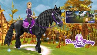 Получила ФРИЗА С КОСАМИ  Собираем драконьи яйца  Horse Riding Tales