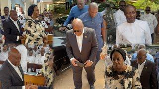 Fmr. Prez Akuffo Storms Hometown Kyebi in Grand style for Memorial service in honor of J.B. Dankwah