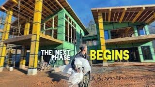 Construction of a MEGA sized Modern Home PT 73 | The Next Phase Begins!!