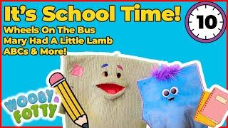 Wooby & Fotty: Back to School Fun!  | 10 Minute compilation| Songs For Toddlers