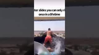 THIS is a once in a lifetime WATER SLIDE ride! ‼️no one in this video was hurt‼️