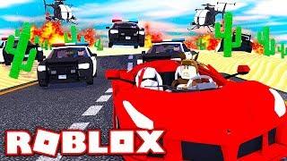 POLICE CAR CHASE IN ROBLOX! (ROBLOX VEHICLE SIMULATOR)