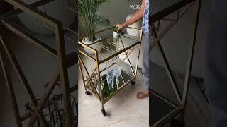 Unboxing The Trove Glass Bar Cart | Mason Home #HomeDecor