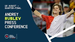 PRESS CONFERENCE | ANDREY RUBLEV - QUARTER-FINAL | #OBN24