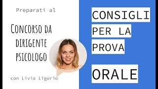 LA PROVA ORALE: consigli e suggerimenti