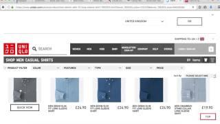 The Uniqlo website has a way-too-big fixed header