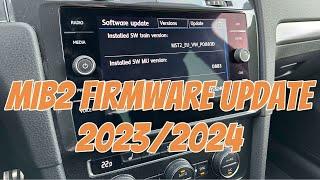 MIB2 Firmware Update Tutorial (Volkswagen, Skoda, Seat) 2023/2024