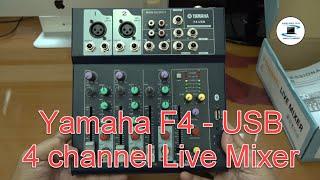 Yamaha 4 channel Live Mixer F4 - USB (cheap price) : Unboxing.