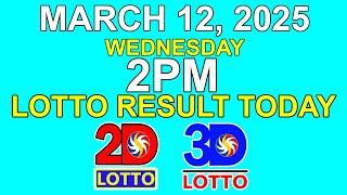 2pm Lotto Result Today March 12 2025 | PCSO 2D 3D Lotto