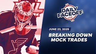 Breaking Down Your Mock Trades & Previewing the Goalie Market | Daily Faceoff LIVE w/Frank Seravalli