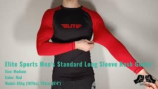 Elite Sports BJJ Rash Guard Sizing Examples