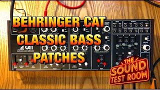 Behringer CAT - How to Make a Classic Bass Patch - Great for EDM, Synthwave, Berlin & More