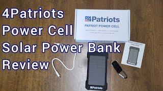 4Patriots Patriot Power Cell Review | Solar Power Bank | Prepper | Prepping | Preps | SHTF